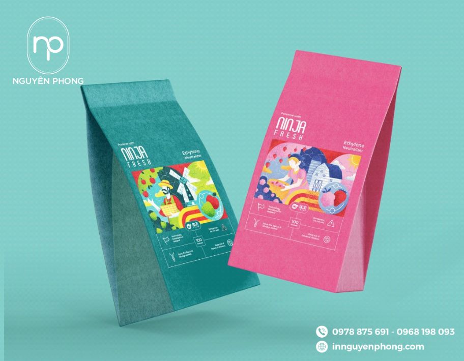 Mẫu túi giấy đựng mứt